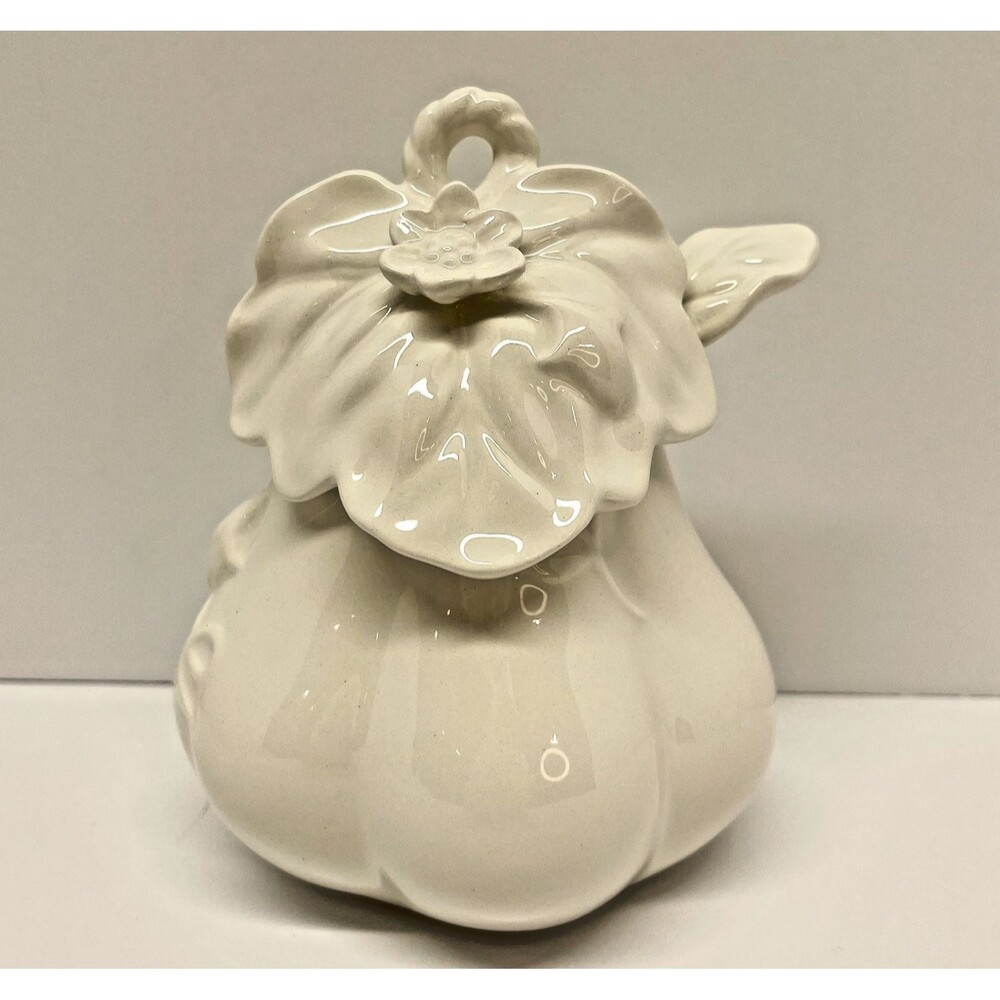 Fitz & Floyd Bristol Gourd Shaped Condiment Jar with Lid & Spoon - EXCL in Box
